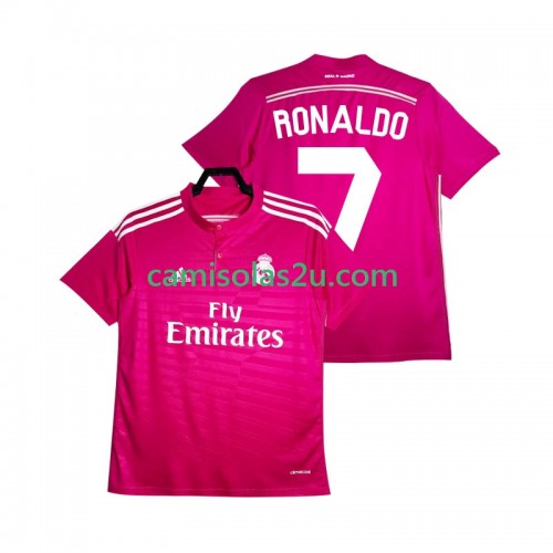 Camisolas de futebol Real Madrid Cristiano Ronaldo 7 2014 2015 Retro Equipamento Alternativa Manga Curta Camisolas de futebol Real Madrid Cristiano Ronaldo 7 2014 2015 Retro Equipamento Alternativa Manga Curta